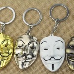 Hot-Movie-V-for-Vendetta-keychain-ANONYMOUS-GUY-Mask-Gold-Plated-Key-Ring-metal-Key-Chain